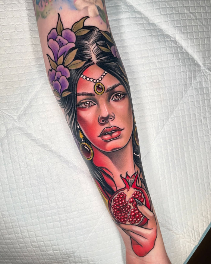 Neo-Traditional tattoo by Umbra Tattoo, Fitzroy Melbourne